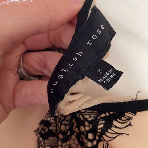 English Rose | High Low Lace Detail Dress | S - Picture 8 of 9